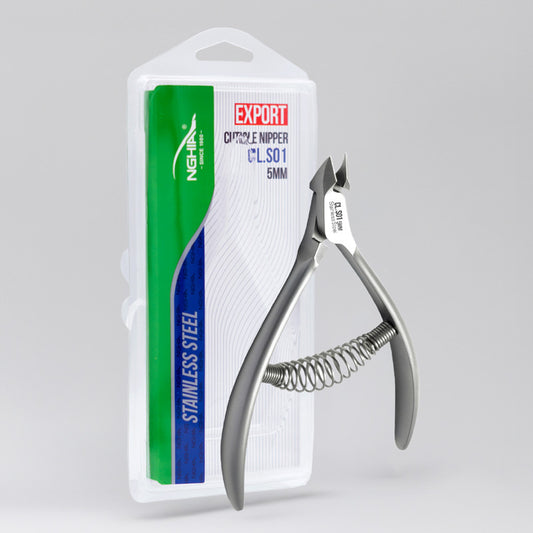 NGHIA EXPORT Professional Cuticle Nipper - CL-S01 (Stainless Steel)