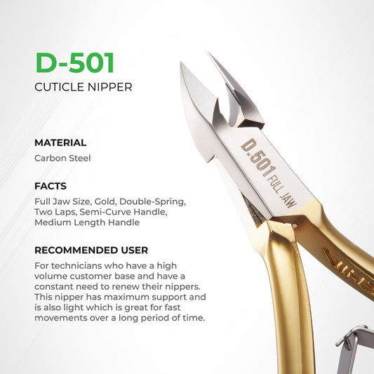 NGHIA Cuticle Nipper - D-501 (Hard Steel)
