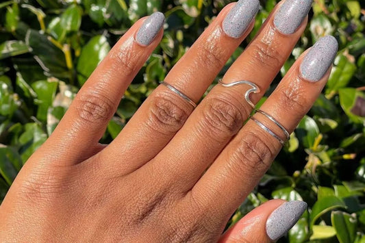 Gray Nail Designs | Beautiful Light Gray Nail Designs
