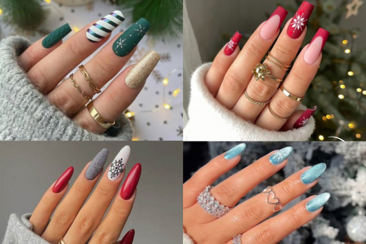 Festive Nail Designs for Christmas & New Year's Eve
