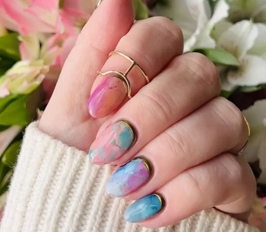 marble nail designs