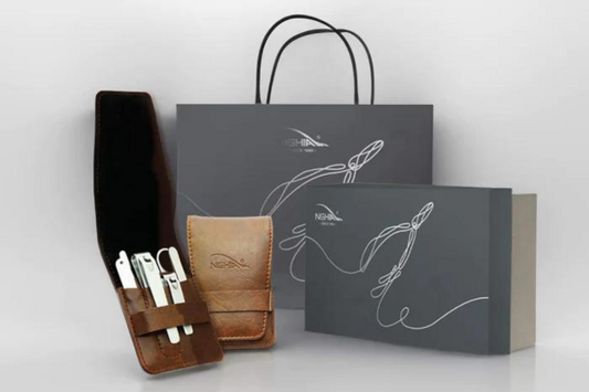 Nail clipper set with case and uses of each item