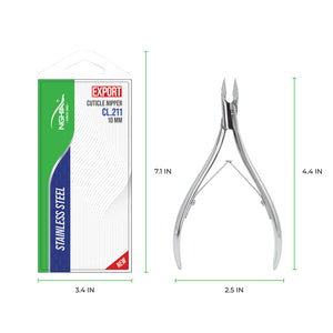 Stainless steel professional nail nipper with precision blades