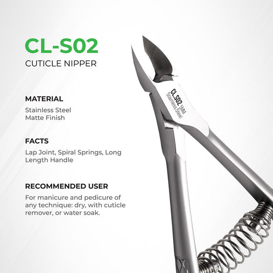 Professional Cuticle Nipper - CL-S02 (Stainless Steel)