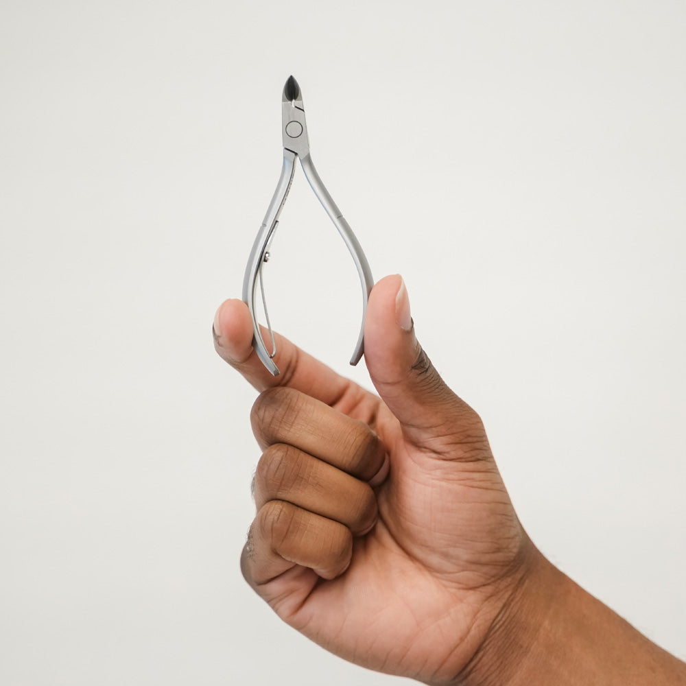 中曽根Cuticle Nipper シルバー ステンレス製 ケース付き 中曽根