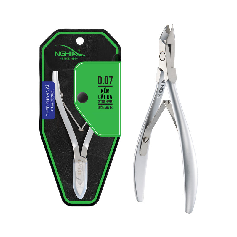 Cuticle Nipper - D-07 (Stainless Steel) – Nghia Nippers USA
