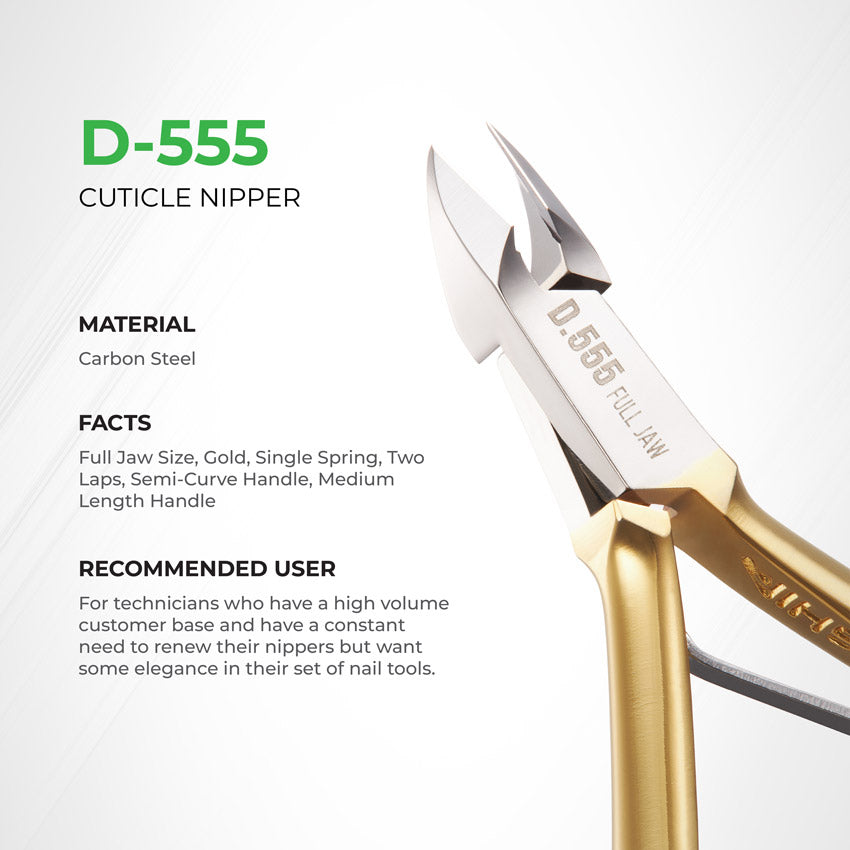 Cuticle Nipper - D-555 (Hard Steel)