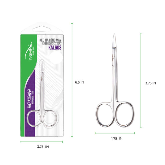Kéo tỉa lông mày bằng thép không gỉ ES-02