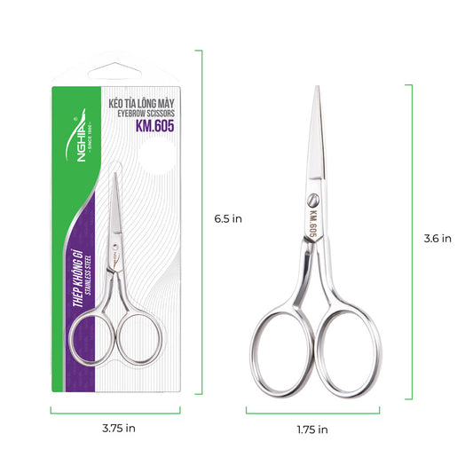 Kéo tỉa lông mày bằng thép không gỉ ES-05