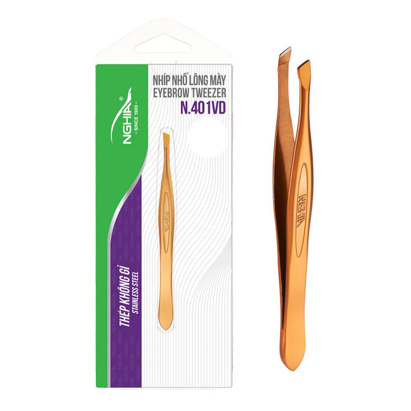 Colorful Slanted Tips Tweezers - N-401 (Stainless Steel)