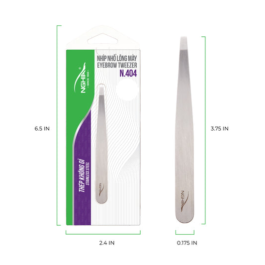 Straight Blades Tweezer - N-404 (Stainless Steel)