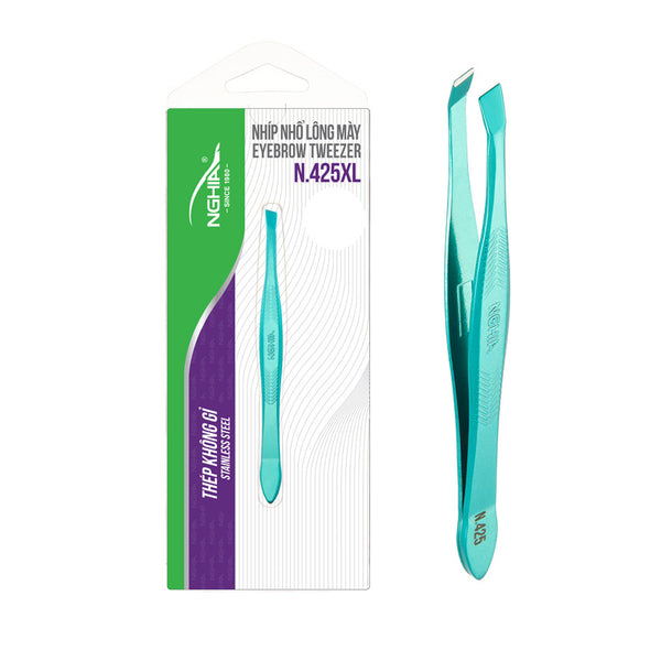 Colorful Slanted Tips Tweezers - N-425 (Stainless Steel)