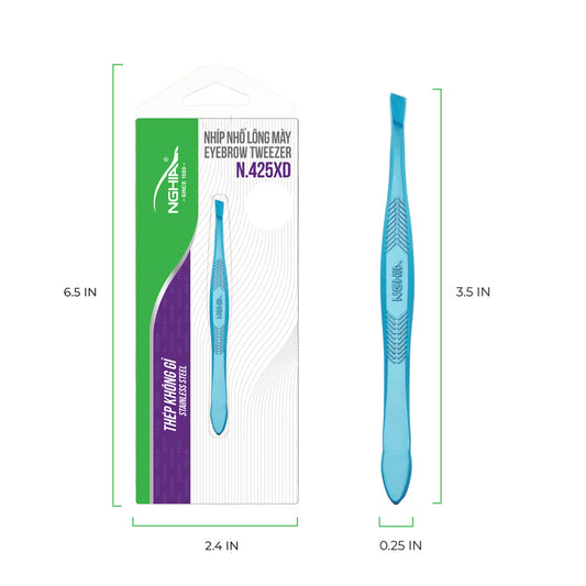 Colorful Slanted Tips Tweezers - N-425 (Stainless Steel)