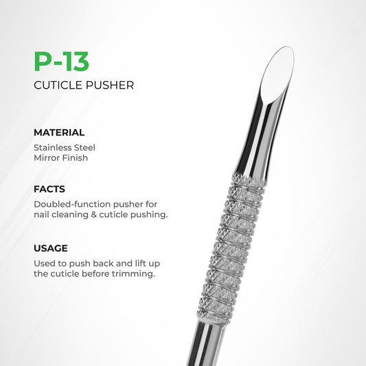 Cuticle Pusher - P-13 (Stainless Steel)