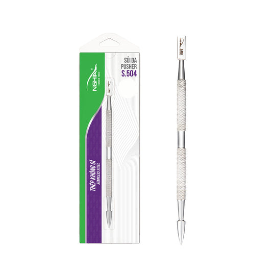 Cuticle Pusher - S-504 (Stainless Steel)