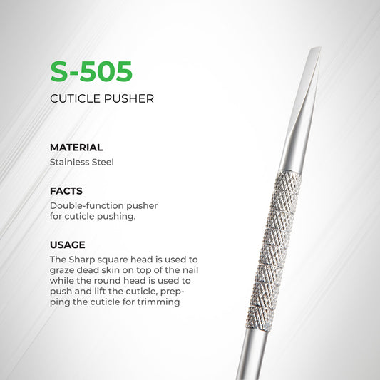 Cuticle Pusher - S-505 (Stainless Steel)