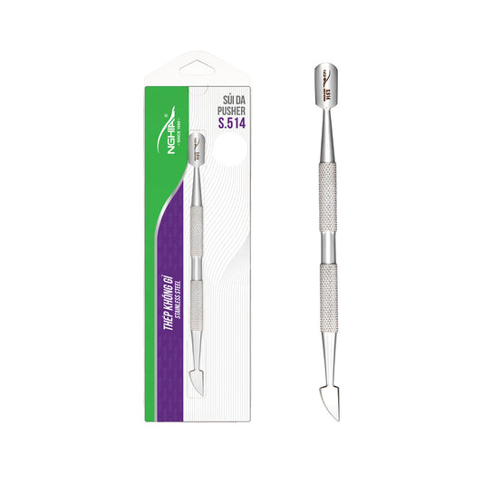 Cuticle Pusher - S-514 (Stainless Steel)