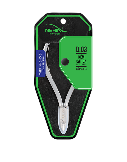 Nghia Cuticle Nipper D-02 Jaw 14 Nghia Cuticle Nipper D-02 Jaw 14