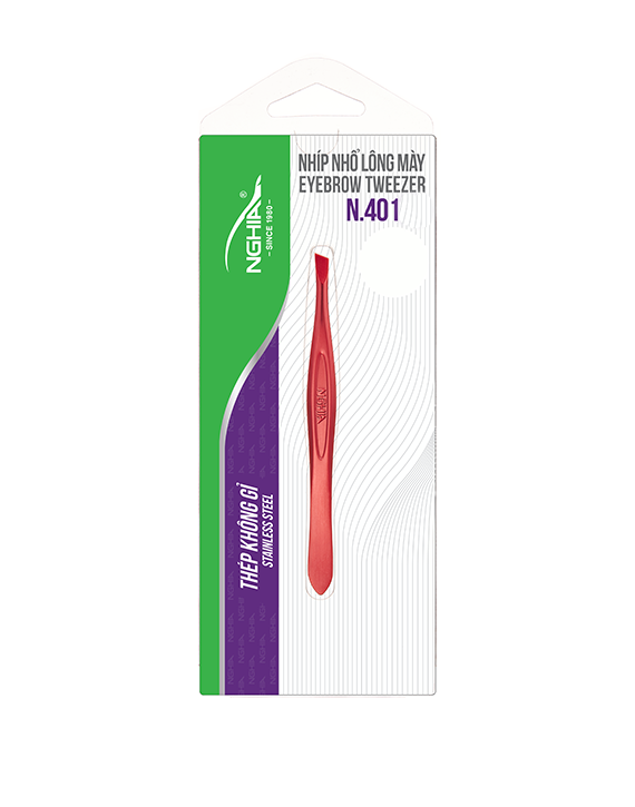 Stainless Steel Head Tweezer - N-401 (Stainless Steel) – Nghia Nippers USA