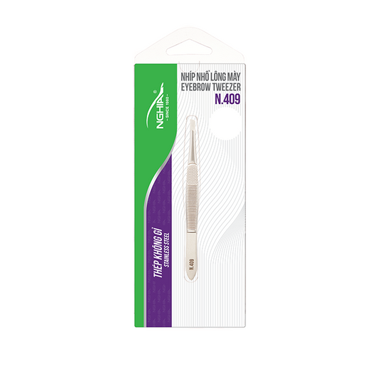 Slanted Tweezer - N-409 (Stainless Steel)